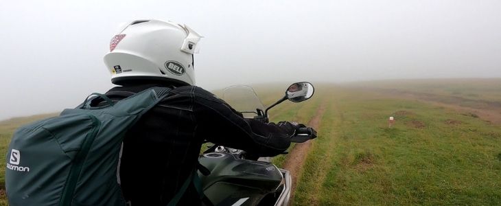 ride motorcycle in pyrenees